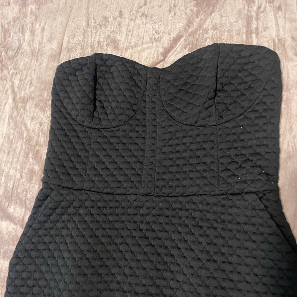 Bar III Black Quilted Women's Dress